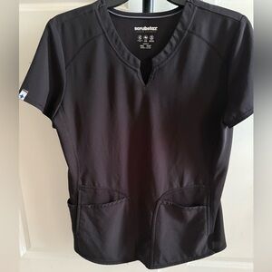 Scrubstar Premium Black Scrub Top and Bottom